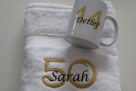 50 jaar cadeau met naam en leeftijd Sarah