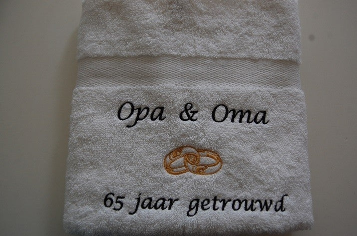 65 jaar getrouwd cadeau met namen
