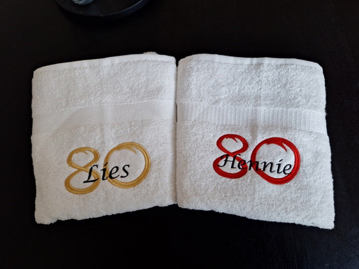 80 jaar cadeau met naam en leeftijd