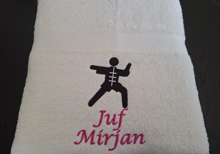 Kung Fu handdoek met naam