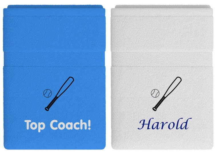 Honkbal handdoek met naam