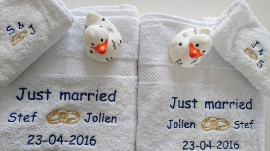 Just Married Cadeau met Namen