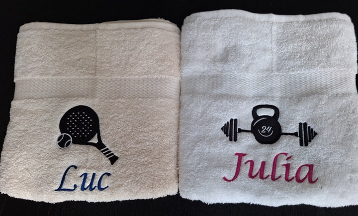 Padel handdoek met naam