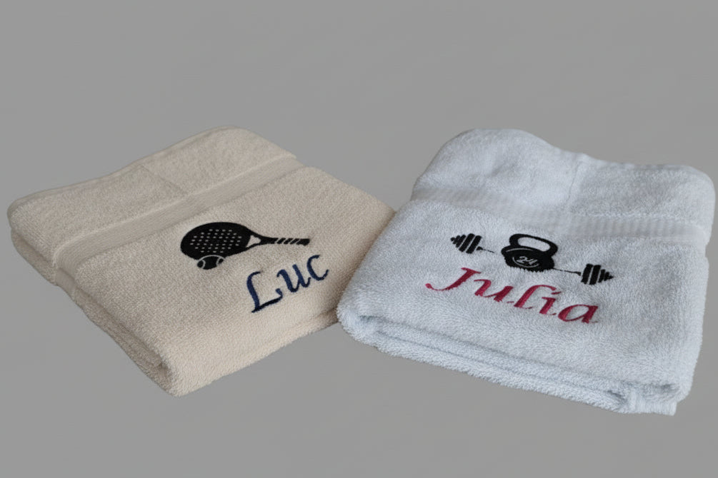 Padel handdoek cadeau met naam