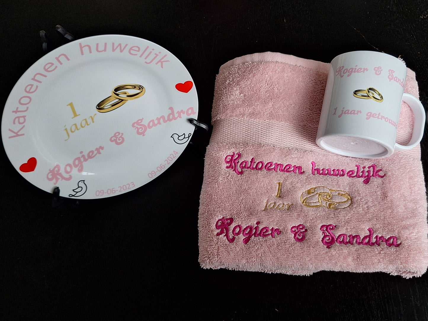 1 jaar Trouwdag cadeau Katoenen huwelijk