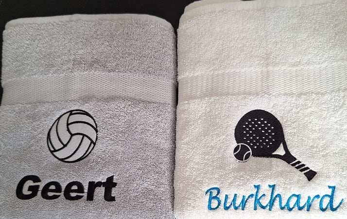 Volleybal handdoek met naam