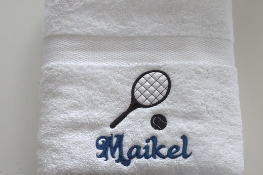 Tennis handdoek met naam