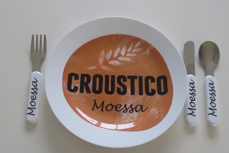 Kinderbordje met logo