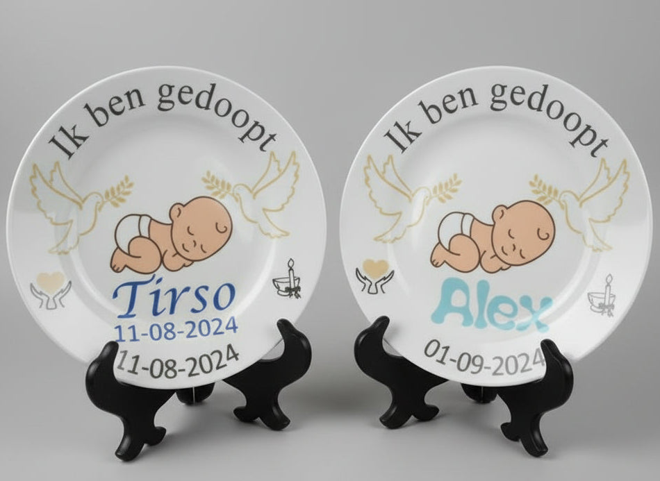 Doopbordje met naam