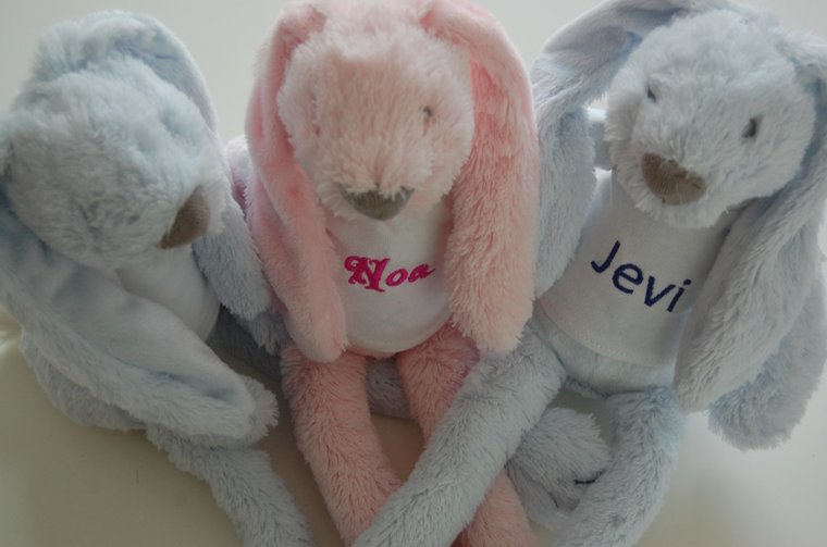 Knuffelkonijn Rabbit Richie met Naam