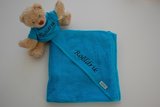 badcape en knuffel blauw