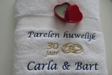 parel huwelijk cadeau