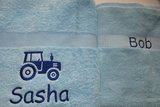 handdoek met traktor