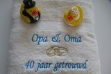 opa en oma 40 jaar getrouwd