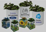 bloempot met logo