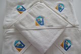 Badcape met logo_