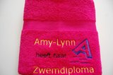 zwemdiploma handdoek