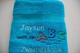 zwemdiploma handdoek abc