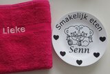 handdoek fuchsia roze