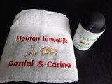 trouwdag cadeau houten huwelijk