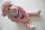 knuffel aap roze