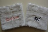 witte handdoeken met naam