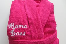 Dames badjassen / Donkerroze badjas maat S, M, L en XL Dames badjassen / Donkerroze badjas maat S, M, L en XL