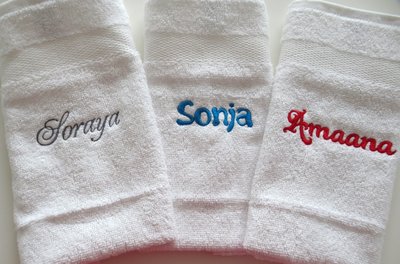 kleine handdoekjes met naam