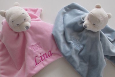 Winnie the Pook baby knuffeldoek met naam