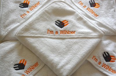 Badcape met logo