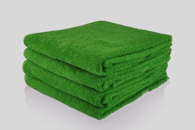 groene handdoek met naam