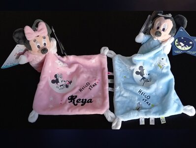 Mickey en Minnie Mouse knuffels