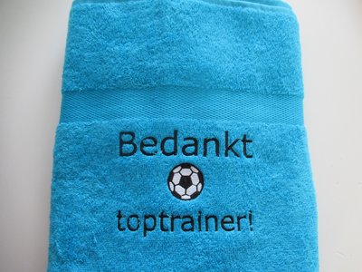 bedankt voetbaltrainer