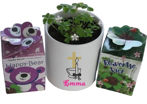 Doop Bloempot met naam