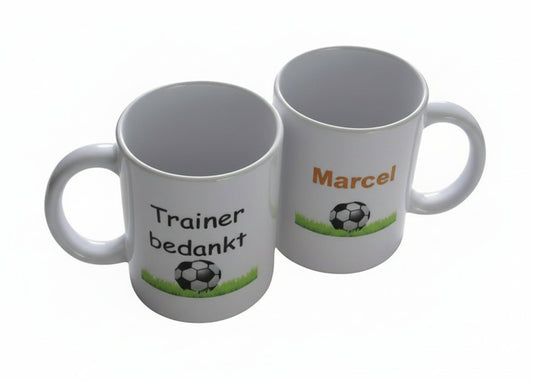 Koffiemok Trainer bedankt