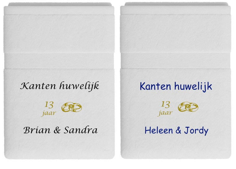 Kanten huwelijk cadeau | 13 jaar getrouwd