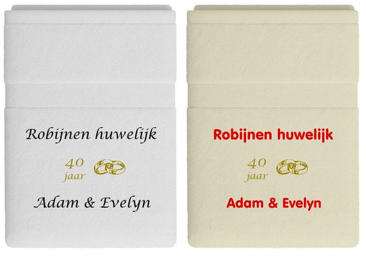 Robijnen huwelijk cadeau | 40 jaar getrouwd