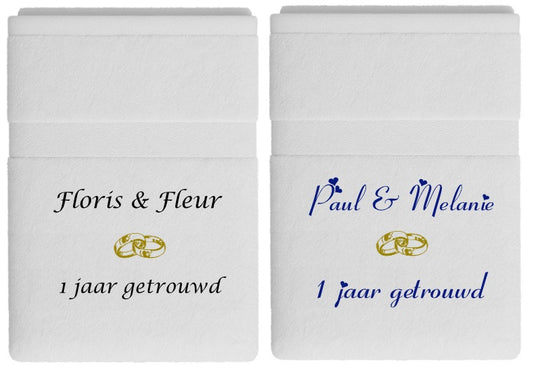 1 jaar getrouwd cadeau met namen