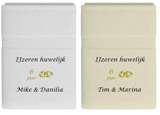 IJzeren huwelijk cadeau | 6 jaar getrouwd