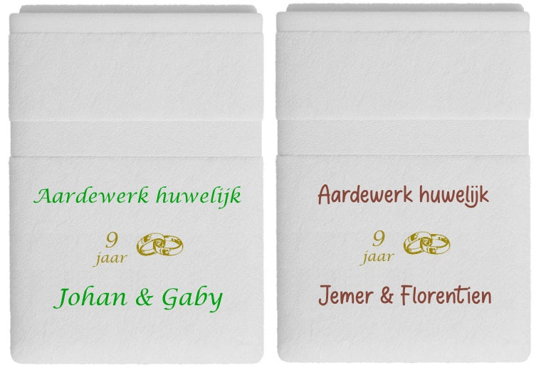 Aardewerk huwelijk cadeau | 9 jaar getrouwd