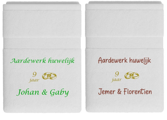 Aardewerk huwelijk cadeau | 9 jaar getrouwd
