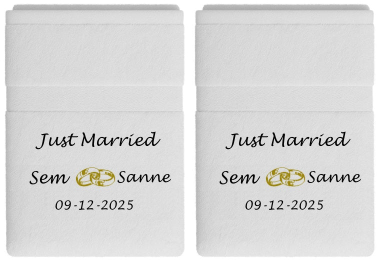 Just Married Cadeau met Namen