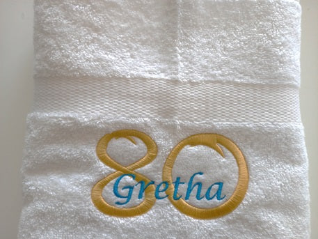 80 jaar cadeau met naam en leeftijd