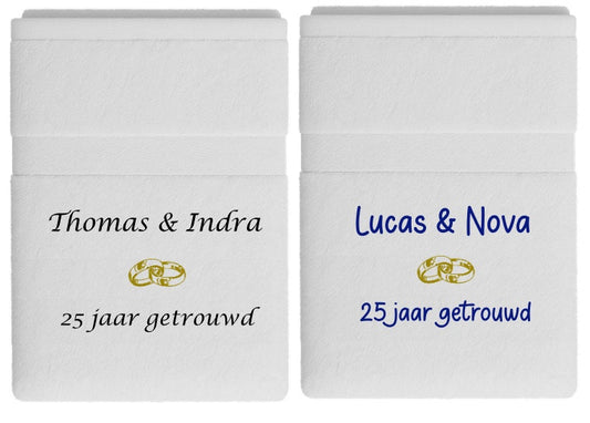 25 jaar getrouwd cadeau met namen