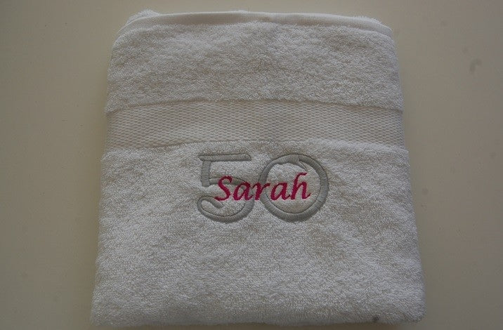 50 jaar cadeau met naam en leeftijd Sarah