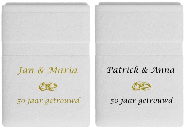 50 jaar getrouwd cadeau met namen
