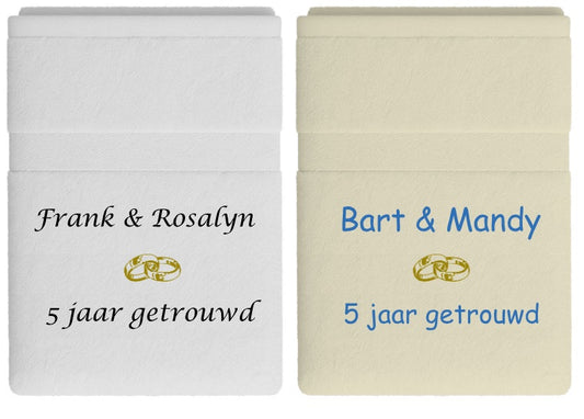 5 jaar getrouwd cadeau met namen
