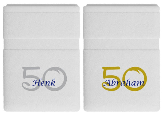 50 jaar cadeau met naam en leeftijd Abraham