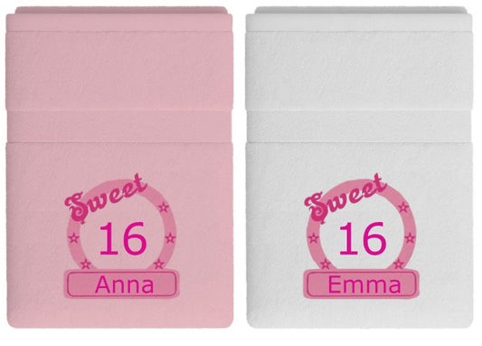 Sweet 16 cadeau cadeau met naam