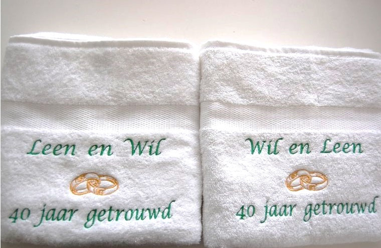 40 jaar getrouwd cadeau met namen